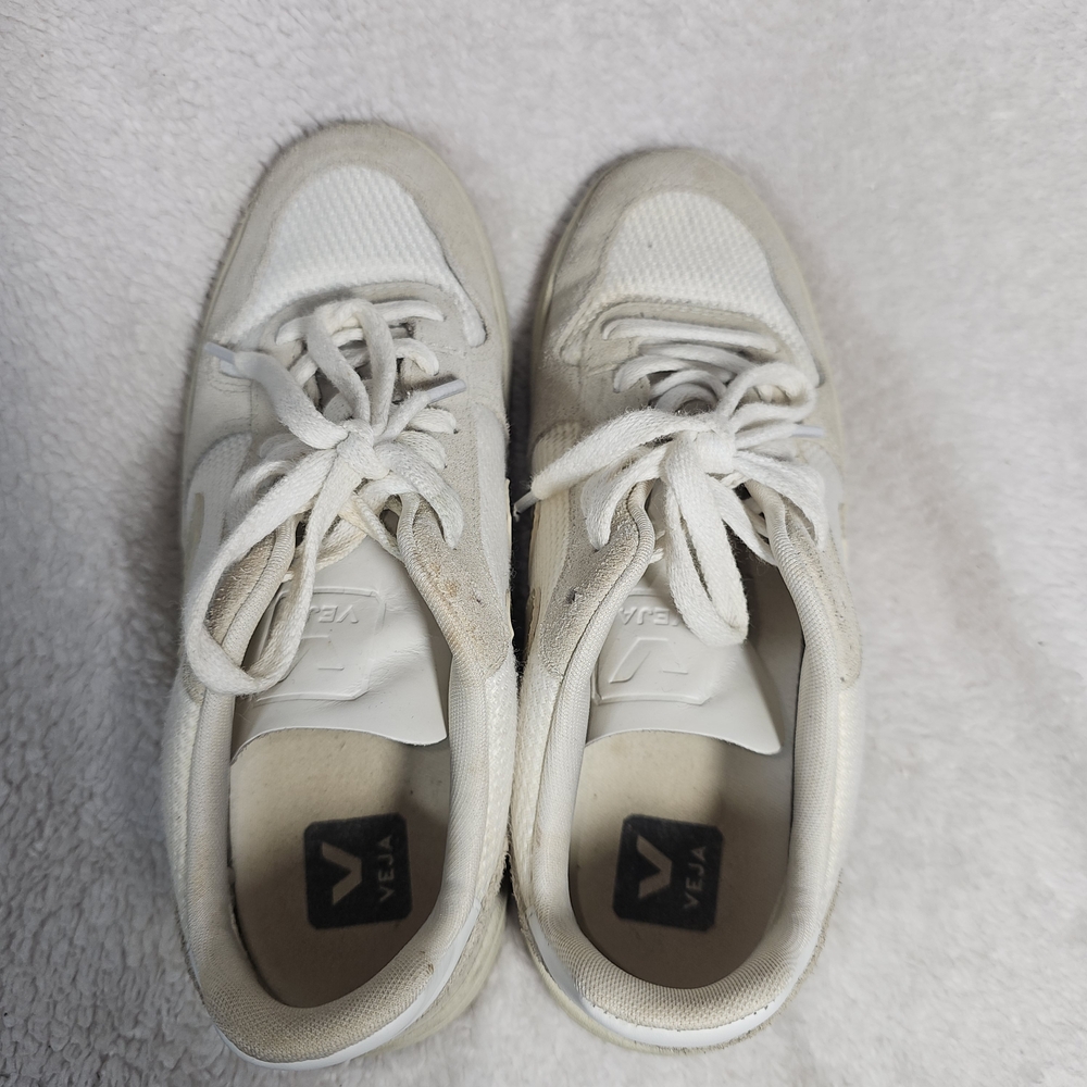 Veja V10 B-Mesh Women's Sneakers in White Natural Pierre Size 8 - Picture 5 of 12